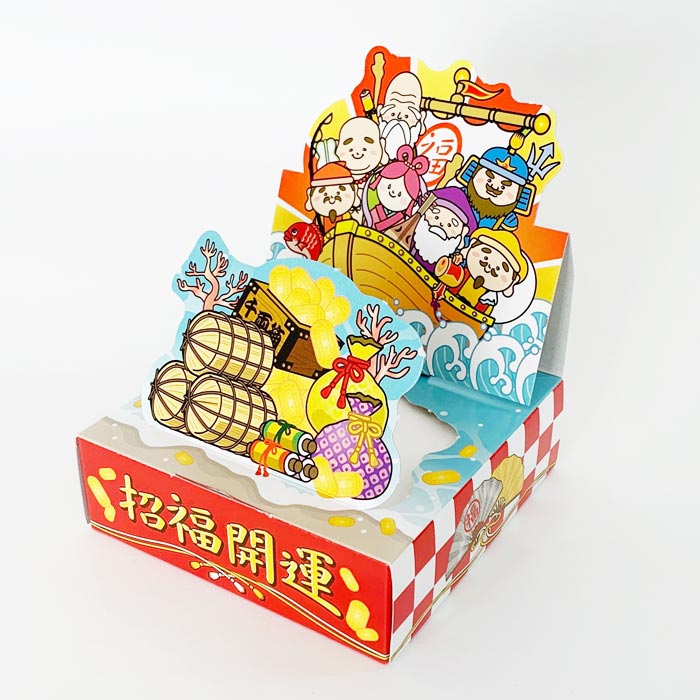 福　品 七福神 20W BOXティッシュ 100個(1c/s) ティッシュボックス｜卸スタジアム