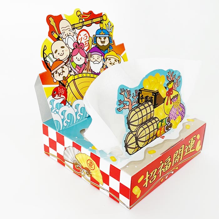 七福神 20W BOXティッシュ 100個(1c/s) ティッシュボックス｜卸スタジアム