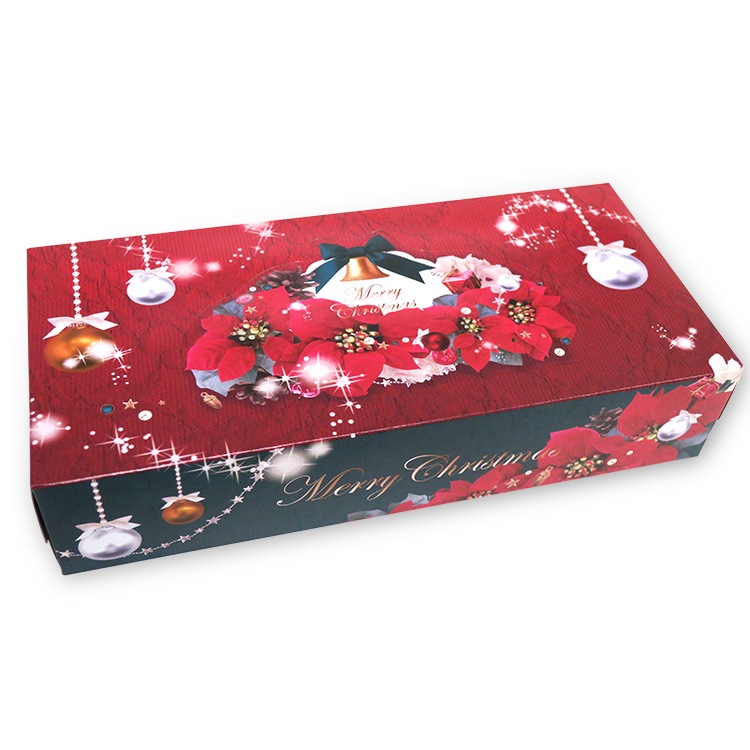 クリスマスポインセチア ボックスティッシュ 60個(1c/s)｜卸スタジアム