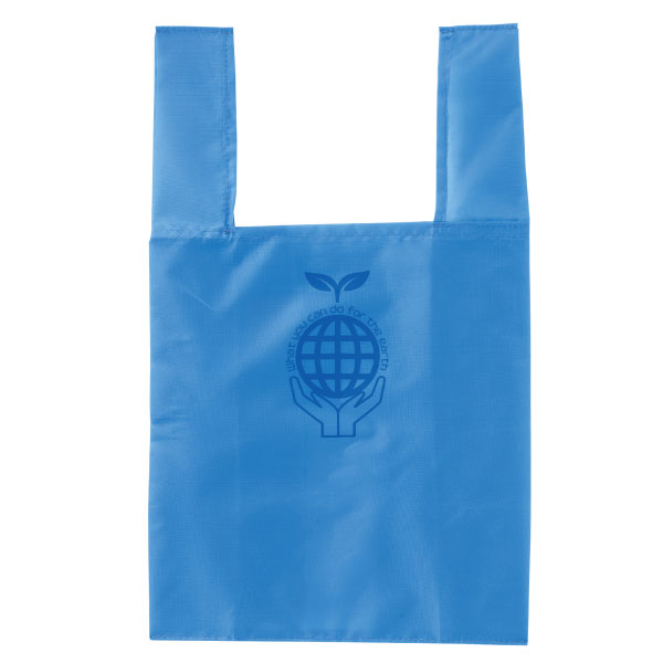 YARA NEVA エコバッグ 青 たっぷりマチのコンビニエコバッグ 180個(2種×90個、1c/s)（0182601