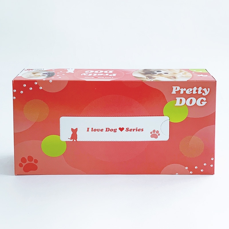 BOXティッシュ プリティドッグ 3P×24パック×3c/s（216個セット）｜卸