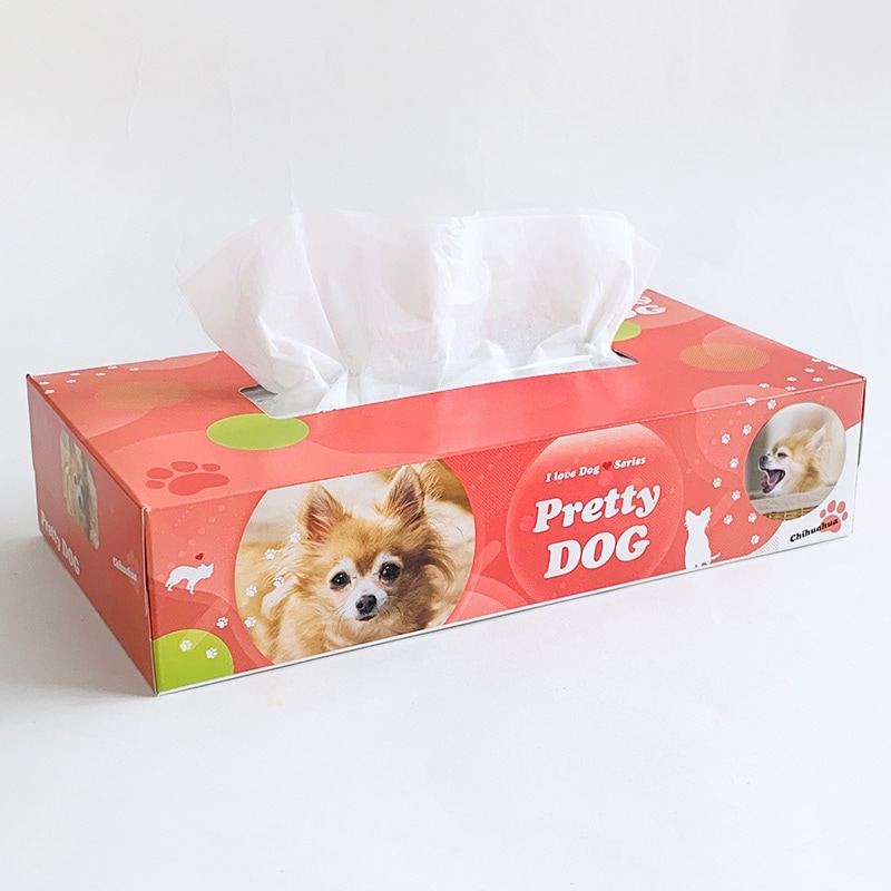 BOXティッシュ プリティドッグ 3P×24パック×3c/s（216個セット）｜卸
