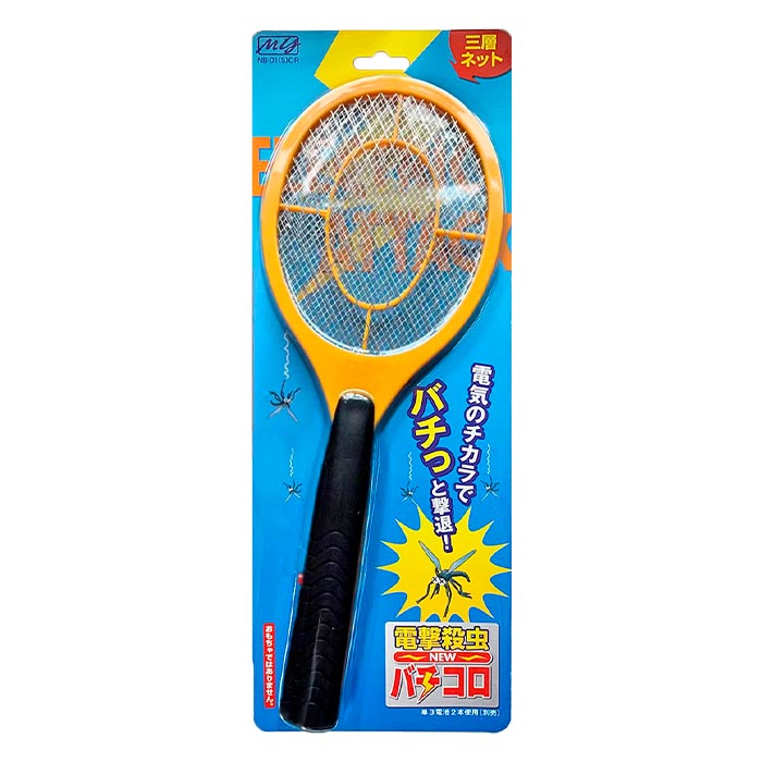 電撃殺虫ラケット NEWバチコロ オレンジ 40個セット(2c/s) NB-01