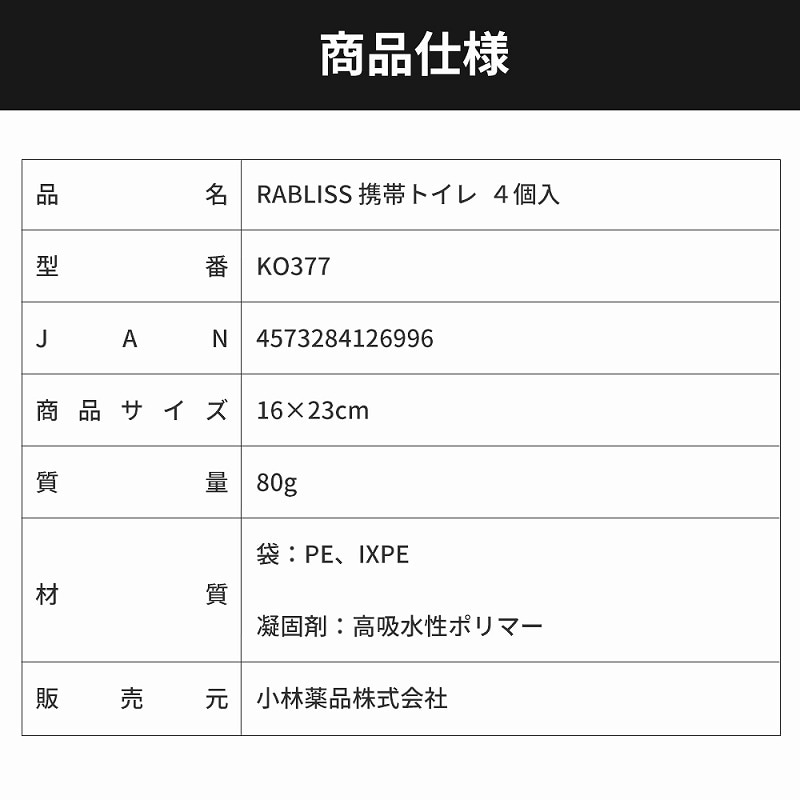 RABLISS ���ӥȥ��� 1��4���� 15ǯ��¸��ǽ KO377 45�ޥ��å�(��180��ʬ��0.5c/s)