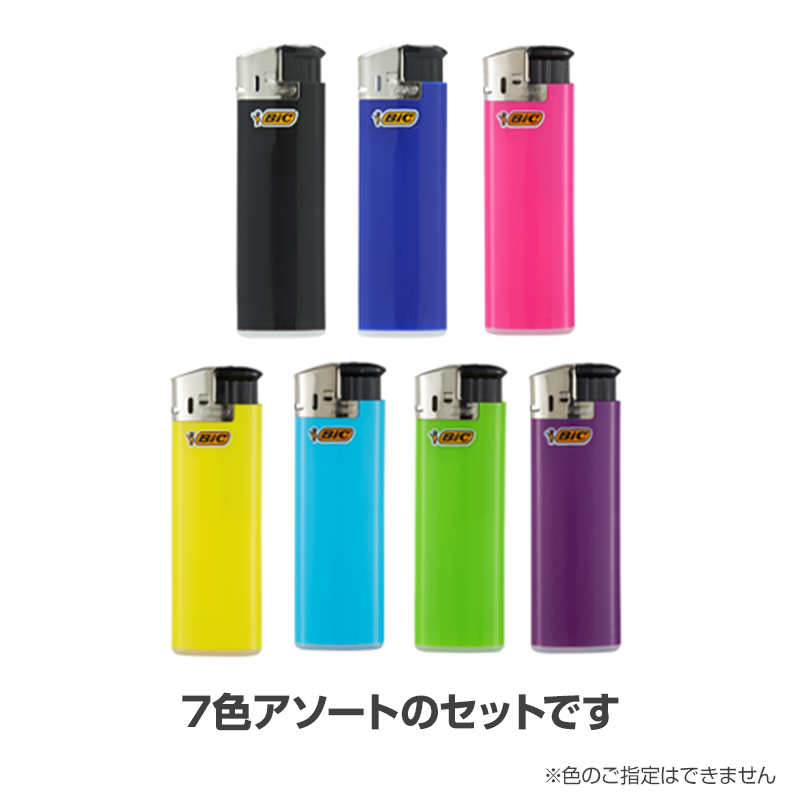 BIC J38 電子ライター ネオンカラー 20本セット｜卸スタジアム