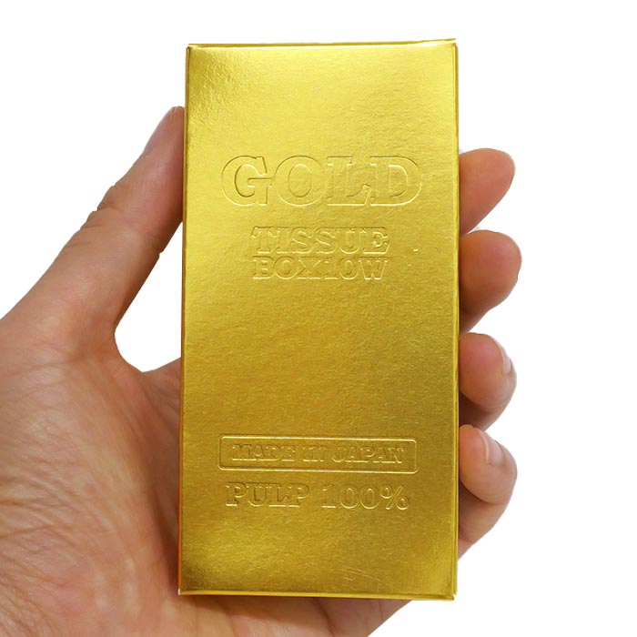 ミニミニゴールドBOXティッシュ 10W 400個セット (1c/s)｜卸スタジアム