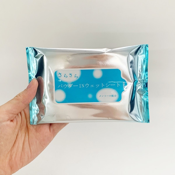 メーカー終売】 汗拭きシート * さらさらパウダーINウエットシート 8枚