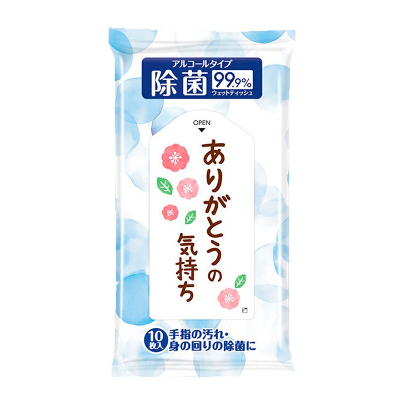 ウェットティッシュ ありがとうの気持ち 除菌ウェットティッシュ 150個（0.5c/s）(0566301