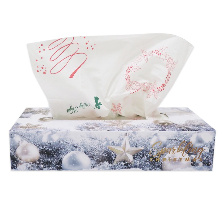 クリスマス スター ティッシュ 120W バラ 180個セット（3c/s