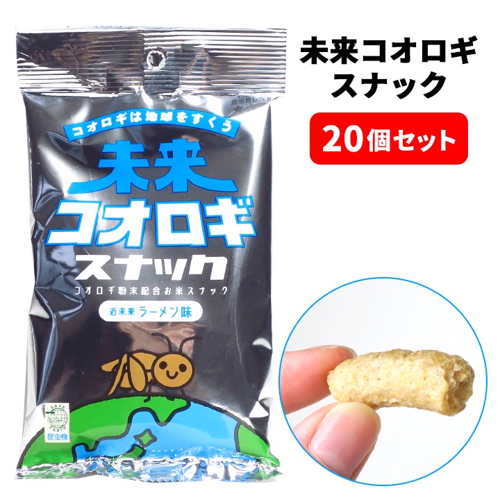 未来コオロギスナック 25g入 20個セット(1c/s)｜卸スタジアム