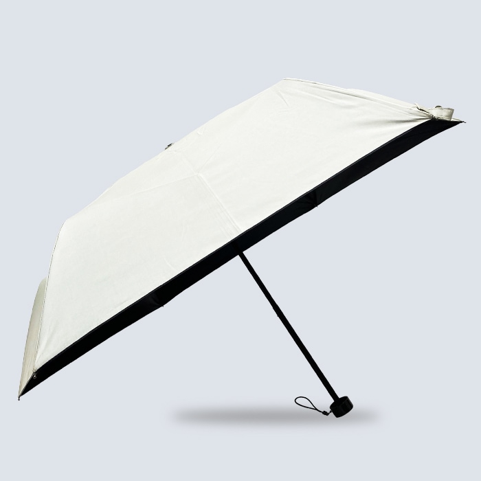 折りたたみ日傘 50cm 白系色×黒コーティング 600本セット (10c/s