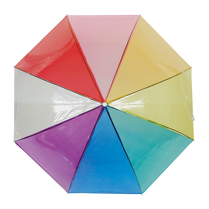 レインボーアンブレラ クリアジャンプ 60cm 60本セット（1c/s