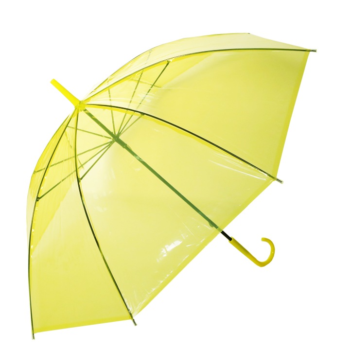 即納】ビニール傘50cm カラー 黄色（イエロー） 1本セット｜卸スタジアム