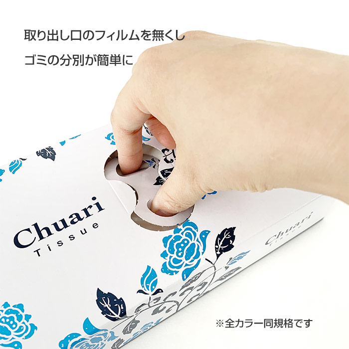 ボックスティッシュ Chuari(ちゅあり) エコ寸 120W 5P 180個セット(5個