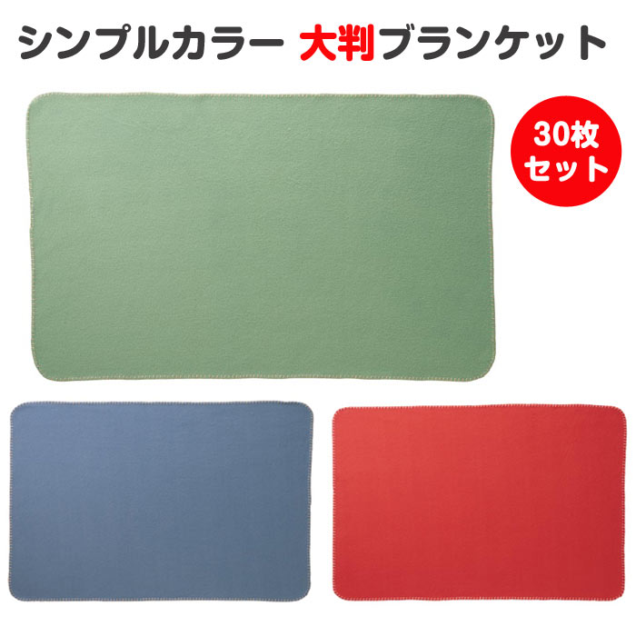 本日限定価格ブランケット シンプルカラー ラージブランケット 30枚セット(0.5c/s)（35586）｜卸