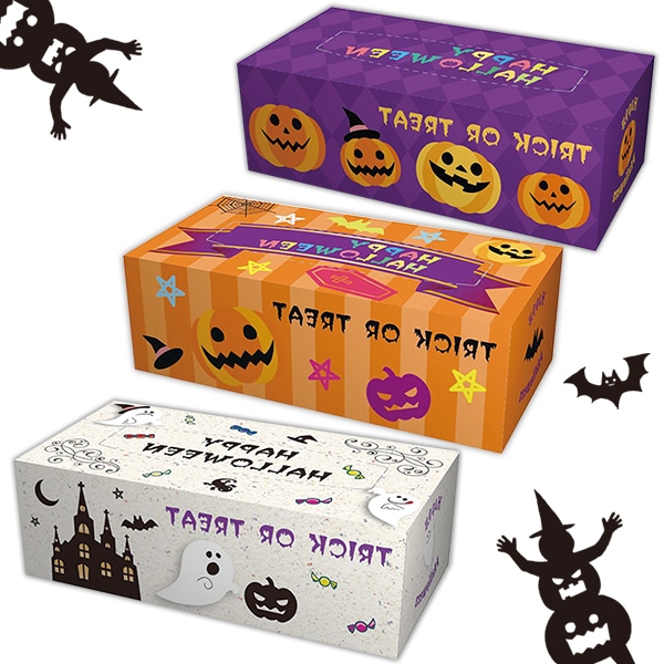 Happy Halloween ミニBOXティッシュ 20W 3P×300セット 900個(3c/s