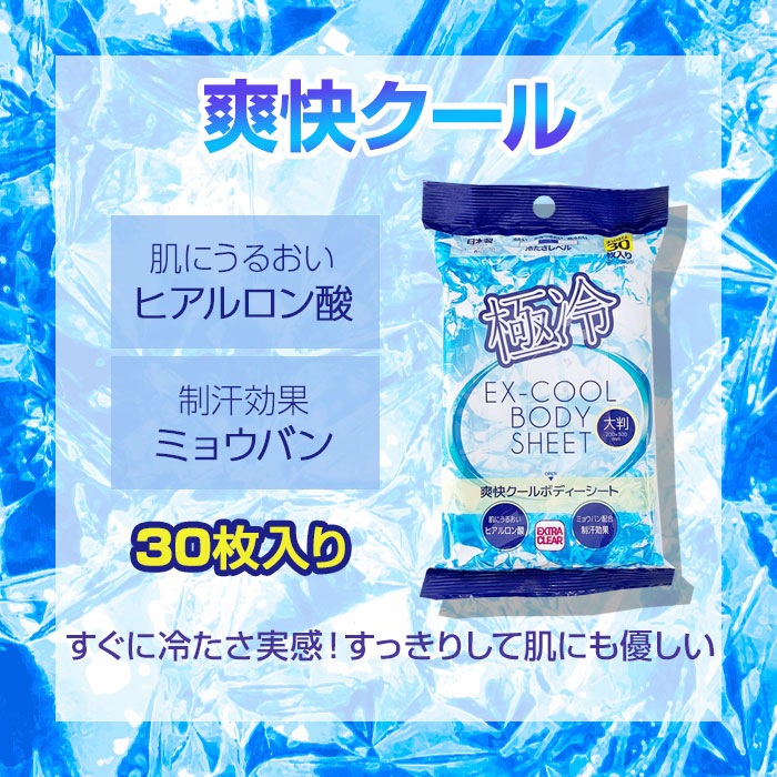 爽快クールボディーシート 大判30枚入 144個セット(3c/s)｜卸スタジアム