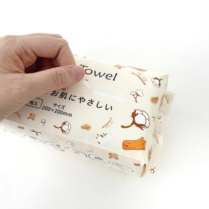 KO295 クレンジングタオル 60枚入40個セット (4個×10袋、1c/s)｜卸