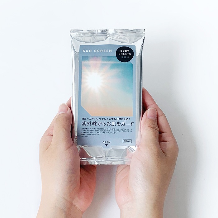 ���Ƥ��ߤ᥷���� BODY SHEETS SUN SCREEN 10���� ̵���� 200�ĥ��å�(1c/s)