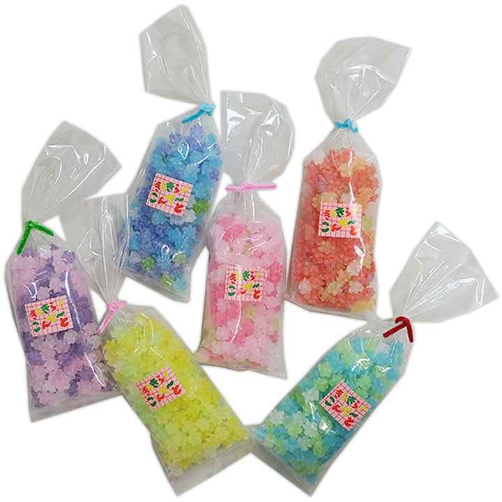 きらきら金平糖 65g 6色アソート（色指定可）36袋セット(1c/s)｜卸