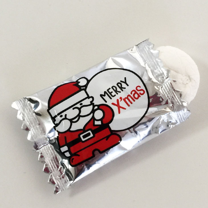 受注締切11月末】ホワイトクリスマス チョコ入りマシュマロ 300g