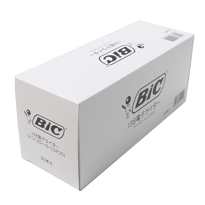 BIC J38 電子ライター 500本セット(0.5c/s)(20p×25)｜卸スタジアム