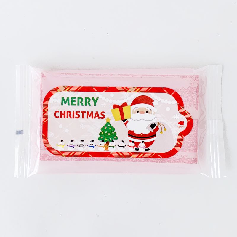 サンタさんのカラーウェットティッシュ8P 1,200個(3c/s) ｜卸スタジアム