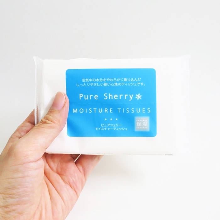 PURE SHERRY モイスチャーポケットティッシュ 8W 500個 (1c/s) (TS-001