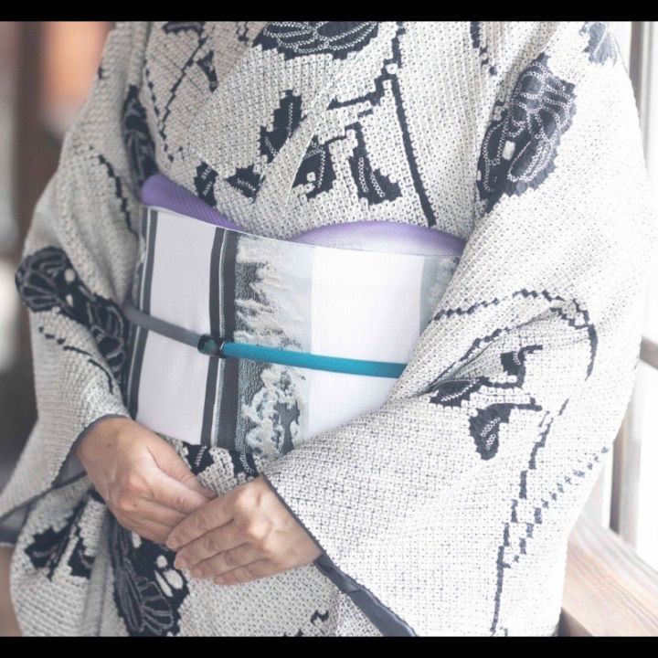 山鳥毛 刃文 西陣織 袋帯