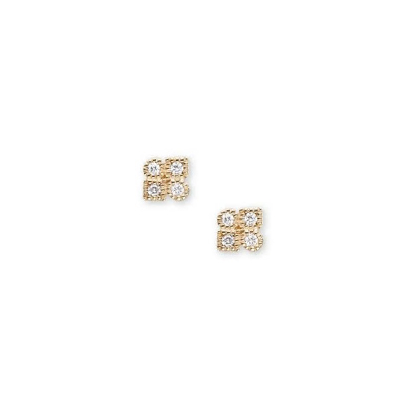 K10イエローゴールド ダイヤモンドピアス (2)