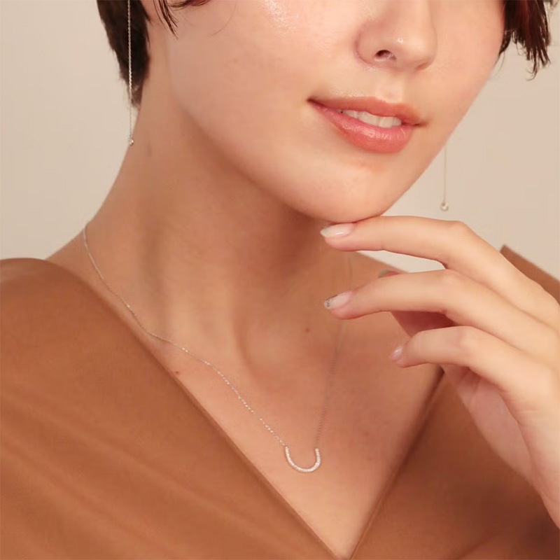 プラチナ ダイヤモンドピアス (2)
