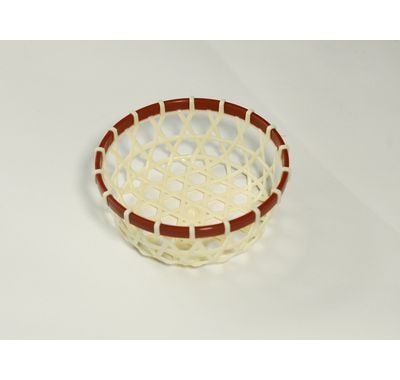 プラ六つ目カップ　PC-80B　茶 50個パック　φ80×30mm　PP 安心感 使いやすい 弁当/菓子