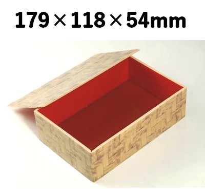 竹皮プラ 折箱 POA-6H 存在感 ギフト 弁当 お菓子