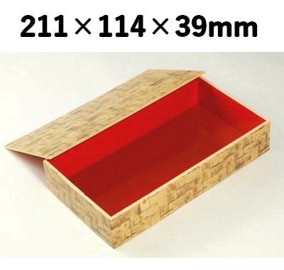 竹皮柄 プラ 折箱 POA-211 手作り感 弁当 寿司 惣菜