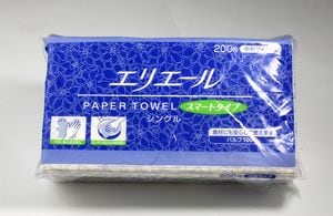 エリエールペーパータオルエコスマートシングル（中判）200枚入