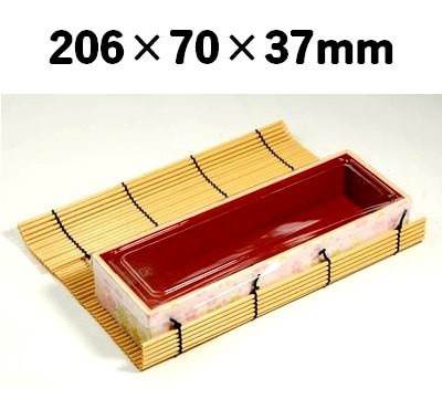 プラスダレ容器　PSY-206P 透明ふた付 持ち帰り 寿司 弁当 惣菜