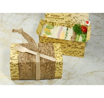 3種のサンドウィッチ（パッケージ） (竹皮紙容器 PTY-160 のみ)  *中身･副資材は付いていません