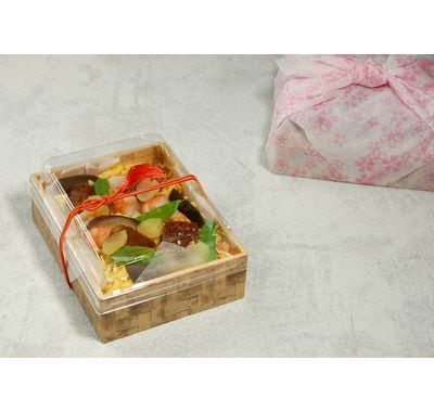 春のちらし寿司(パッケージ)(POAB-155透明ふた付のみ)*中身･副資材は付いていません。