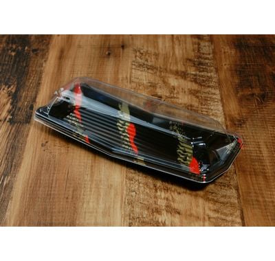 菱皿 祇園　本体+蓋セット  50枚パック　【アウトレット】