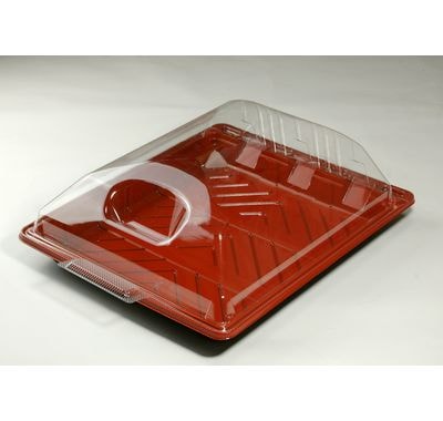 クリーンバット50本体朱黒+蓋セット 25枚パック 【アウトレット】