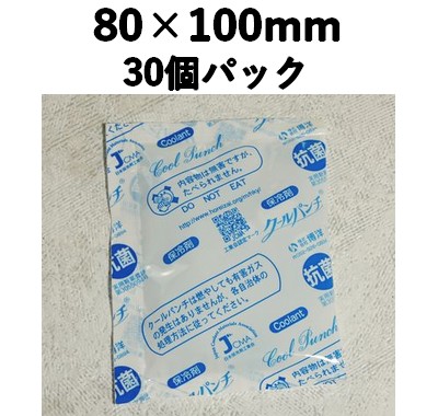 保冷剤 クールパンチP-50  1袋30個入  80×100mm 保冷 長時間キープ 映える 洋菓子/土産/弁当
