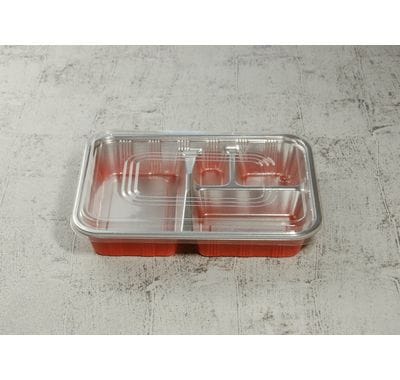 弁当容器 DXHS-31　ふた付 50枚パック 229×170×38mm HIPS 定番 惣菜/弁当/幕の内