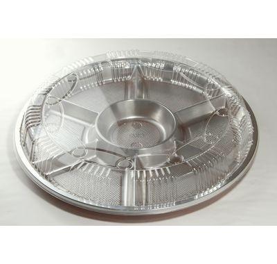 オードブル Z-68 デラックスセット ふた付 10枚パック φ440×36mm BFO ケータリング/盛り合わせ