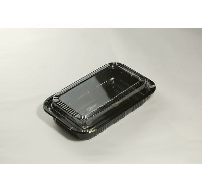 在庫限り！寿司容器 CZ-7 金ねごろ ふた付 50枚パック 205×130×32mm HIPS 10貫用 寿司/惣菜/弁当