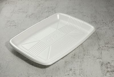 トレー CJ-2白 50枚パック 372×268×38mm PSP 多岐用途 精肉/鮮魚/惣菜