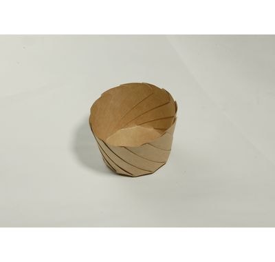 おりがみカップ 茶 特小 φ88×50mm 紙 耐水 耐油 便利 惣菜/お菓子/弁当