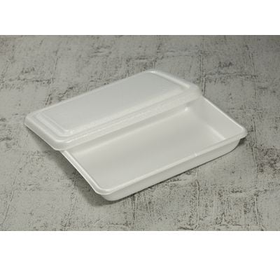 弁当容器 8号角丸折 ふた付 50枚パック 220×145×35mm PSP 弁当/お菓子