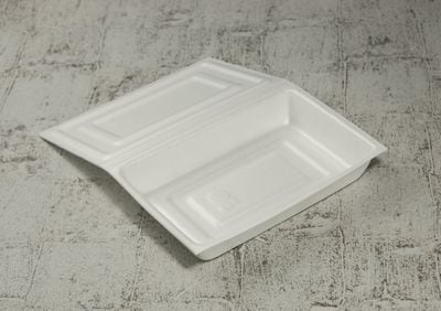 弁当容器 折蓋B 一体型 100枚パック 190×130×30mm PSP 弁当/お菓子