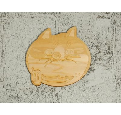 さんじゅーろー　ひのき コースター 高梁 みやげ 備中松山城 猫城主