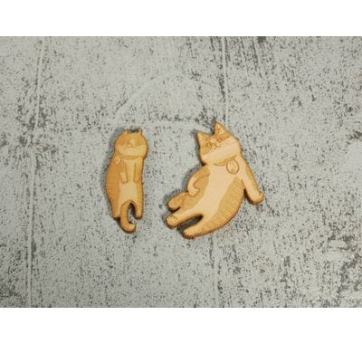 さんじゅーろー　ひのき マグネット 高梁 みやげ 備中松山城 猫城主